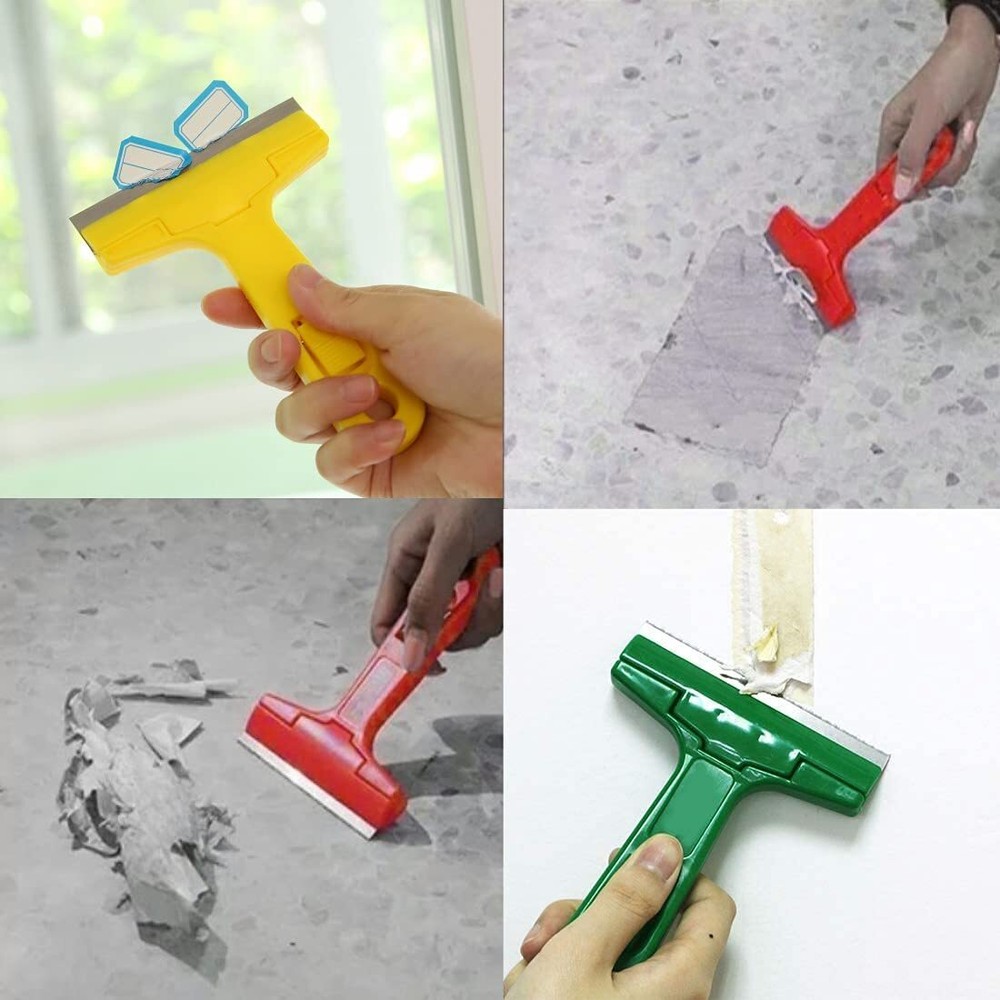2pack Razor Blade Scraper, Industry Glass Window Scraper, Heavy Duty Cleaning...