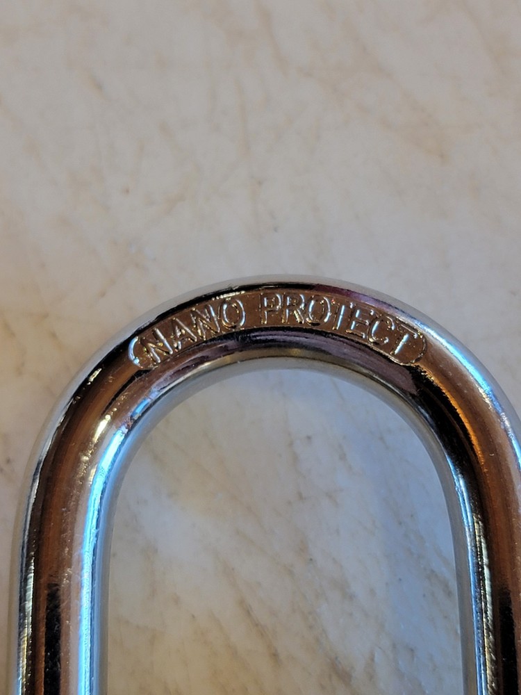 Abus 85/50 Padlock, 2 Keys, Standard Shackle, Rectangular Brass, No Box.