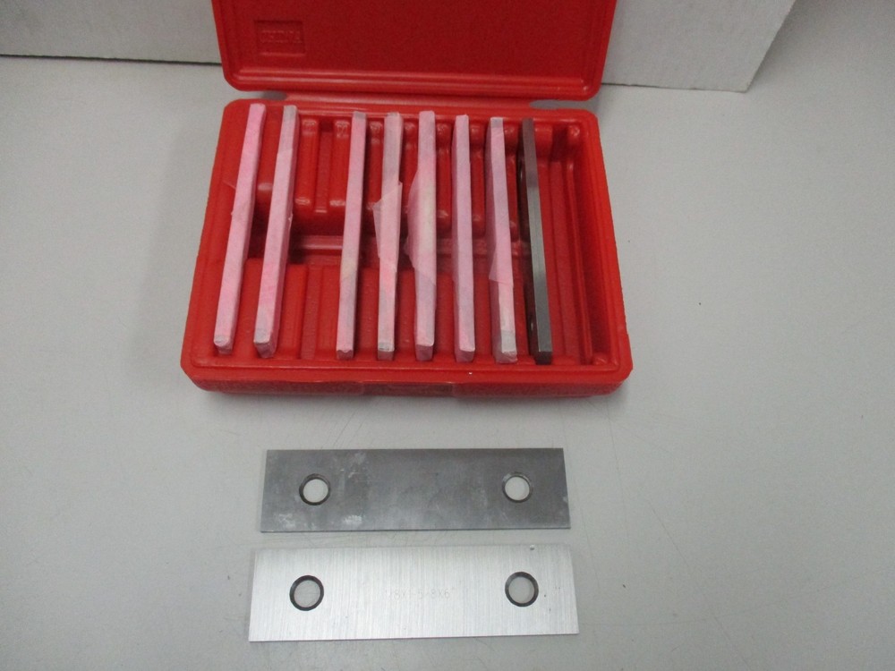 (9)  1/8" Matched Pairs Precision Parallel Sets 1/2" - 1-5/8" Missing 3/4" Set