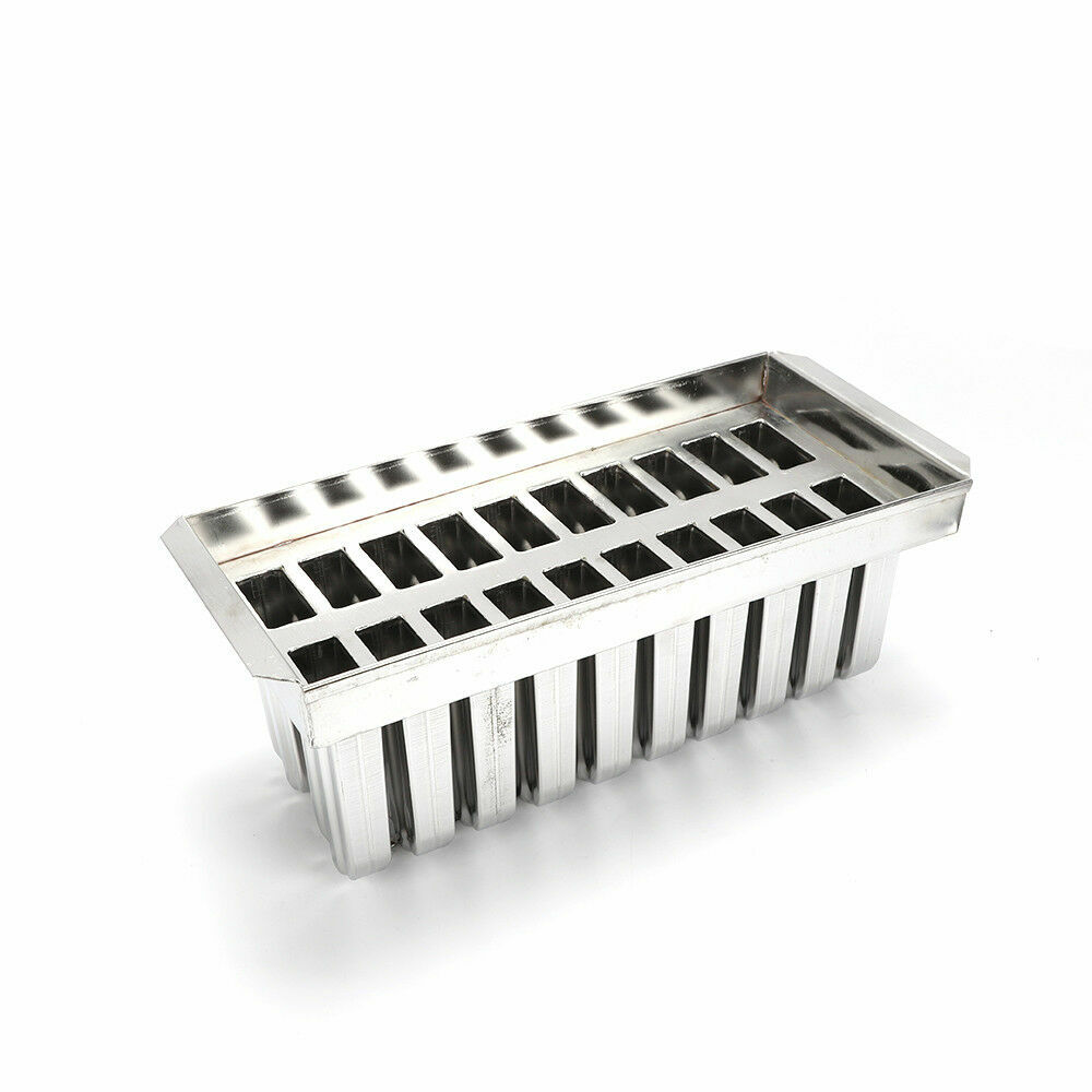 20x Stainless Steel Molds Ice Pop Lolly Ice Cream Stick Holder Mold Top