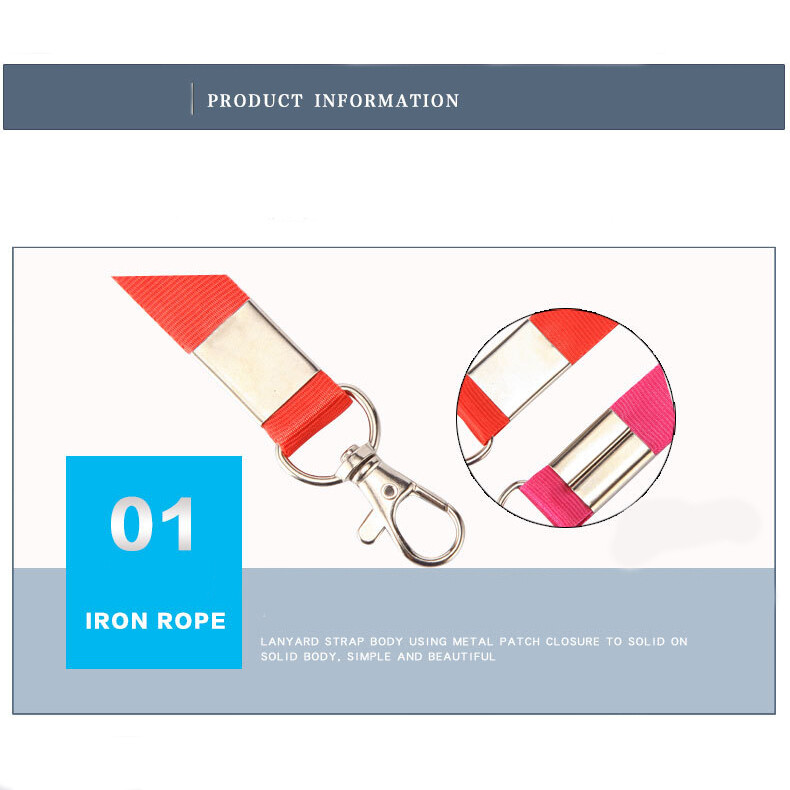 Multi Color Nylon Neck LANYARD ID Lanyard Keychain Key ID Cell Phone Holder