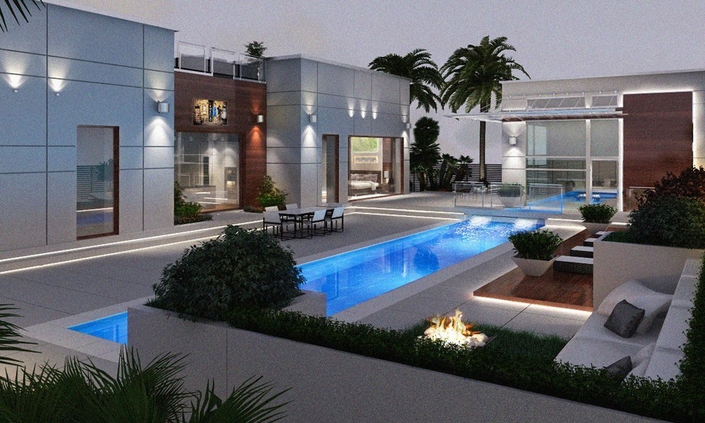  Tiny Modern House  plan( 600 spf)   with Main House Options. 