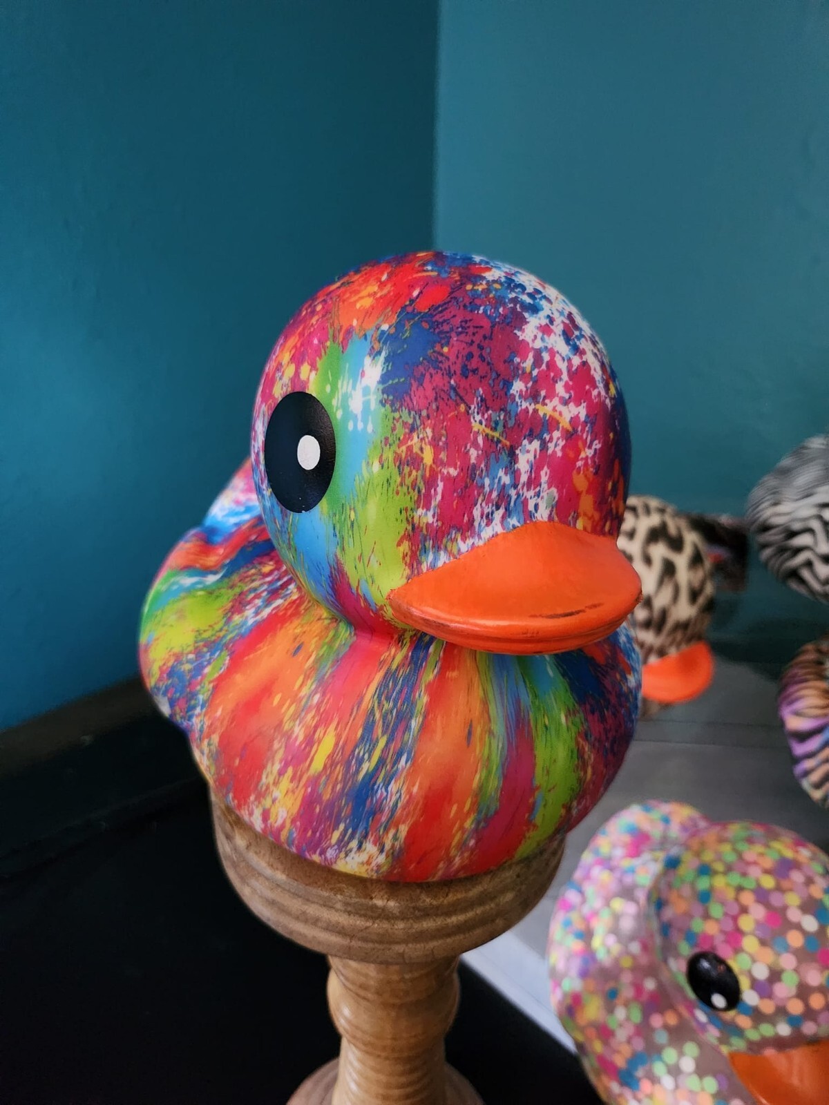 6" Rubber Ducks - Animal Prints, Dippin Dots, Splash Rainbow, & Animal Confetti