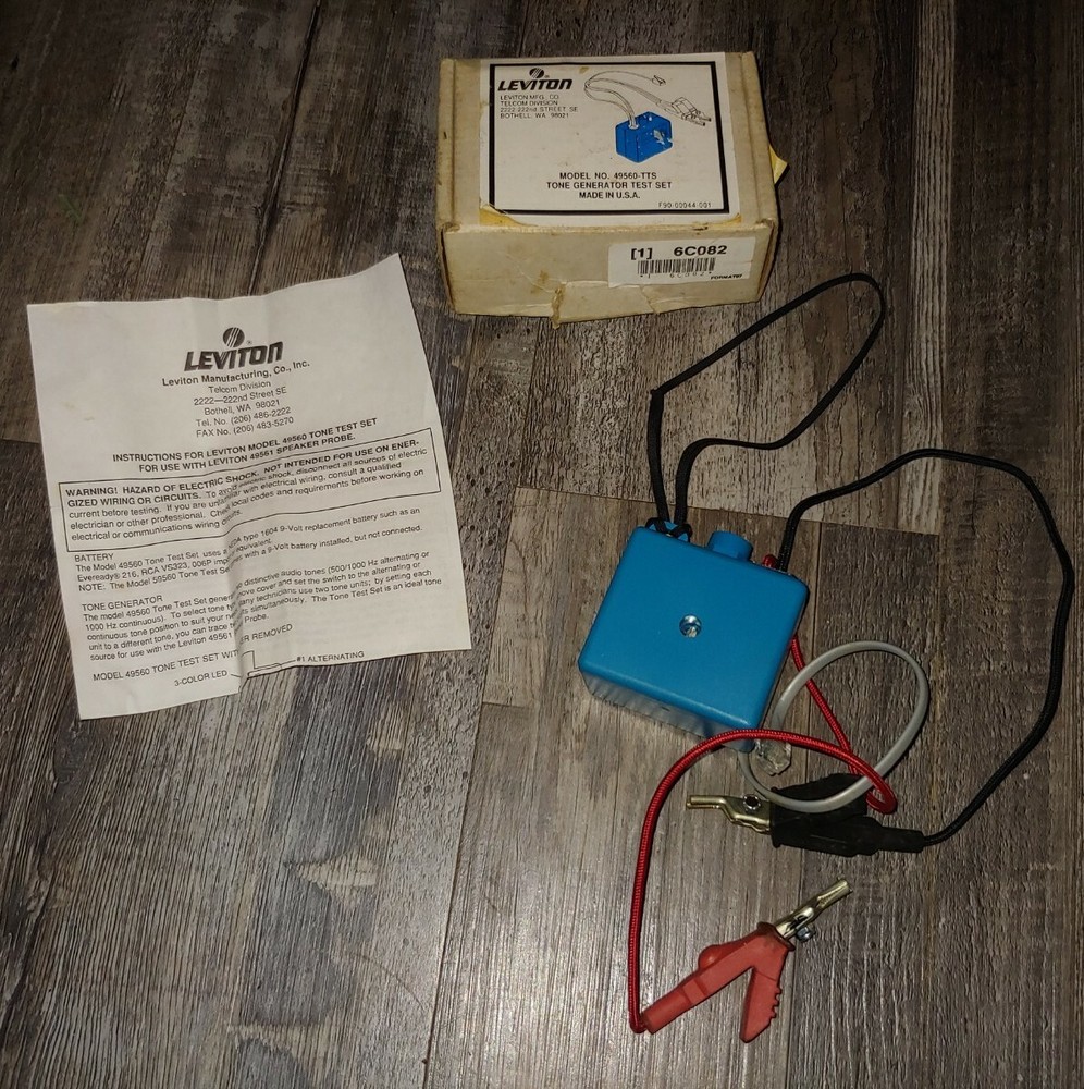 Leviton 49560 Circuit Tone Generator Testing Set Tool