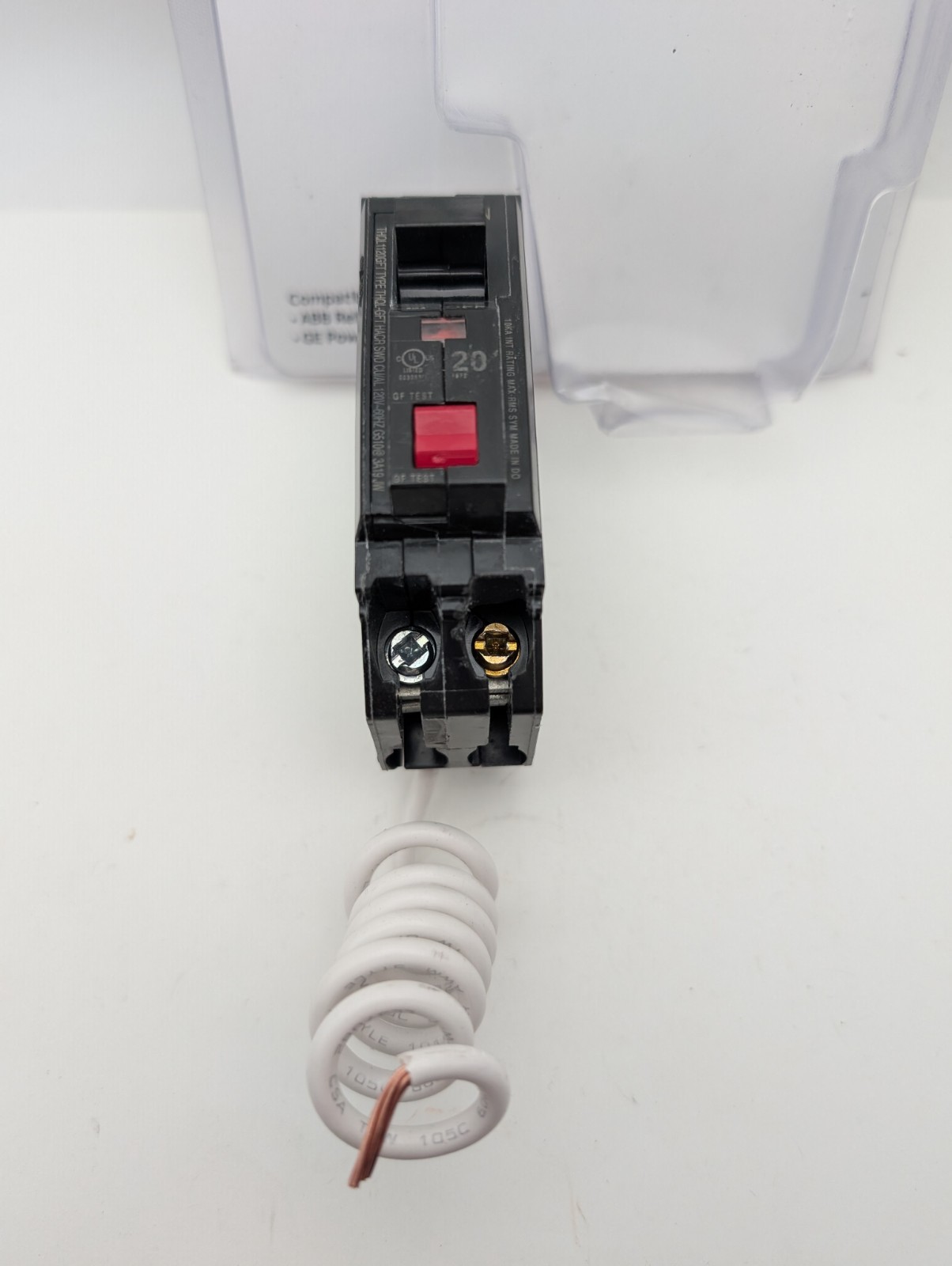 ABB 20 Amp 1-Pole Ground Fault Breaker with Self-Test (THQL1120GFTA) Open Box