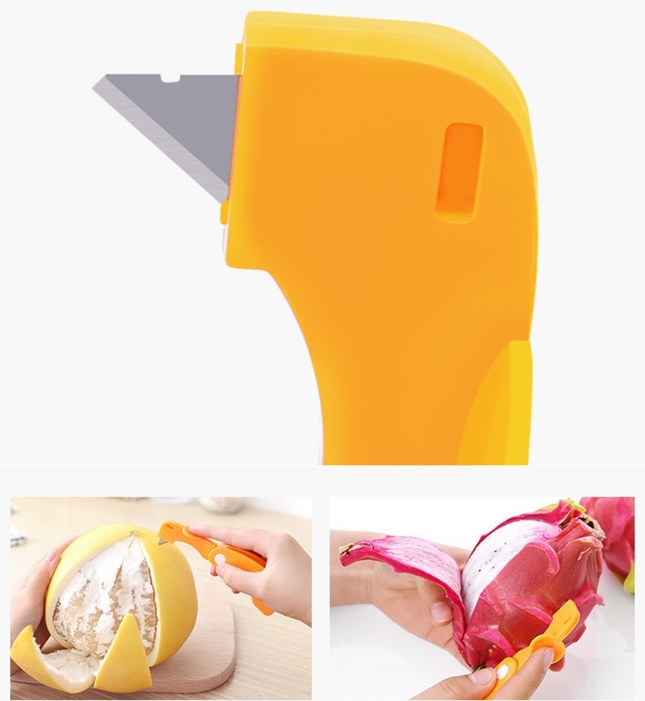 5pc Citrus Orange Peelers Fruit Peeling Tools Sharp Blade Easy Peel Kitchen Set