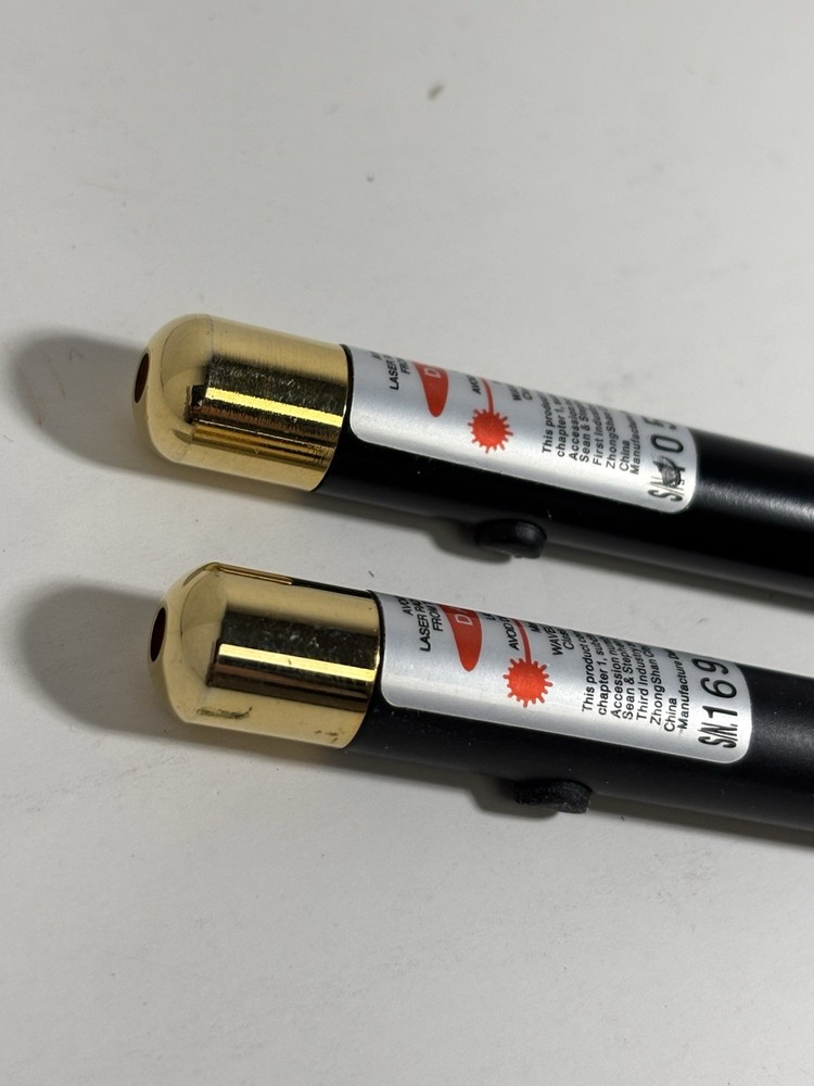 Vintage Long Red Laser Pointer Pen w/logo From General Dynamics. Working