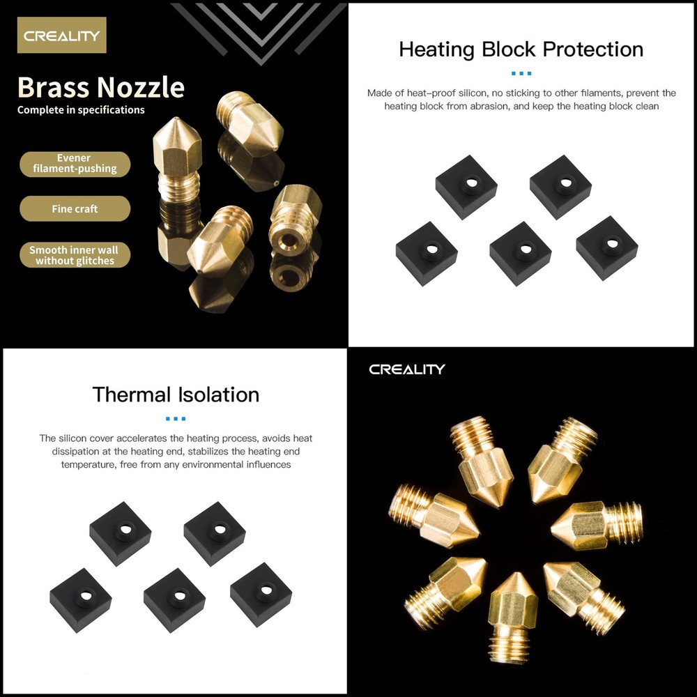 Creality 3D Printer Nozzles & Silicone Socks