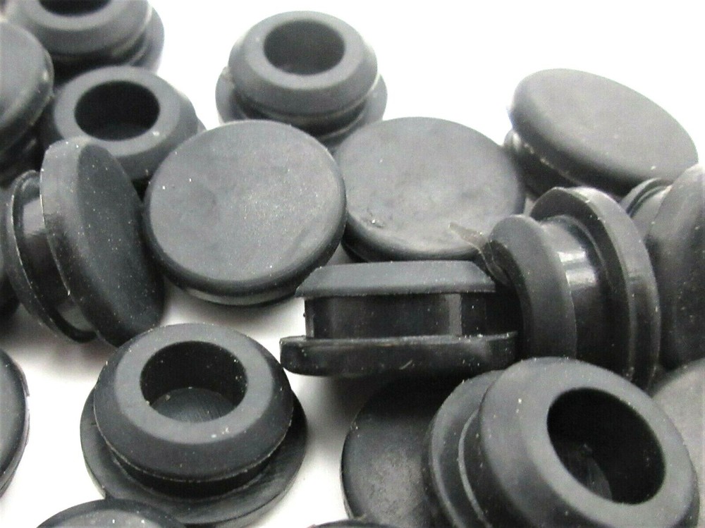 3/8” Solid Firewall Rubber Grommet Plug 5/8" OD Fits 1/8” Thick Panel