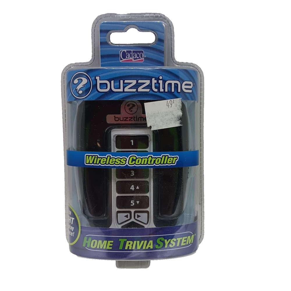 BUZZTIME - White Wireless Controller - Home Trivia Game System - 026608007029