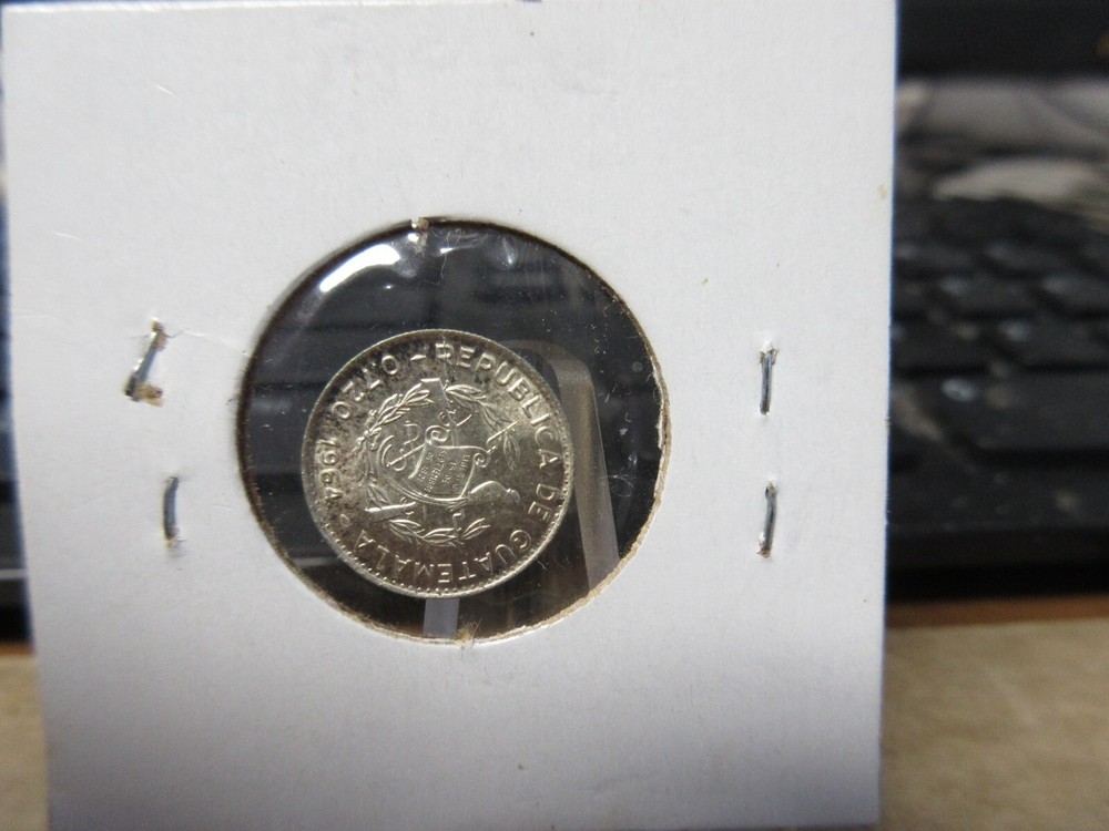 1964 Guatemala 5 Centavos Silver KM # 261
