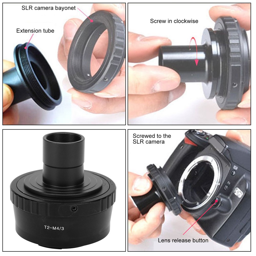 23.2mm Microscope T Adapter For M4/3in Camera Excellent
