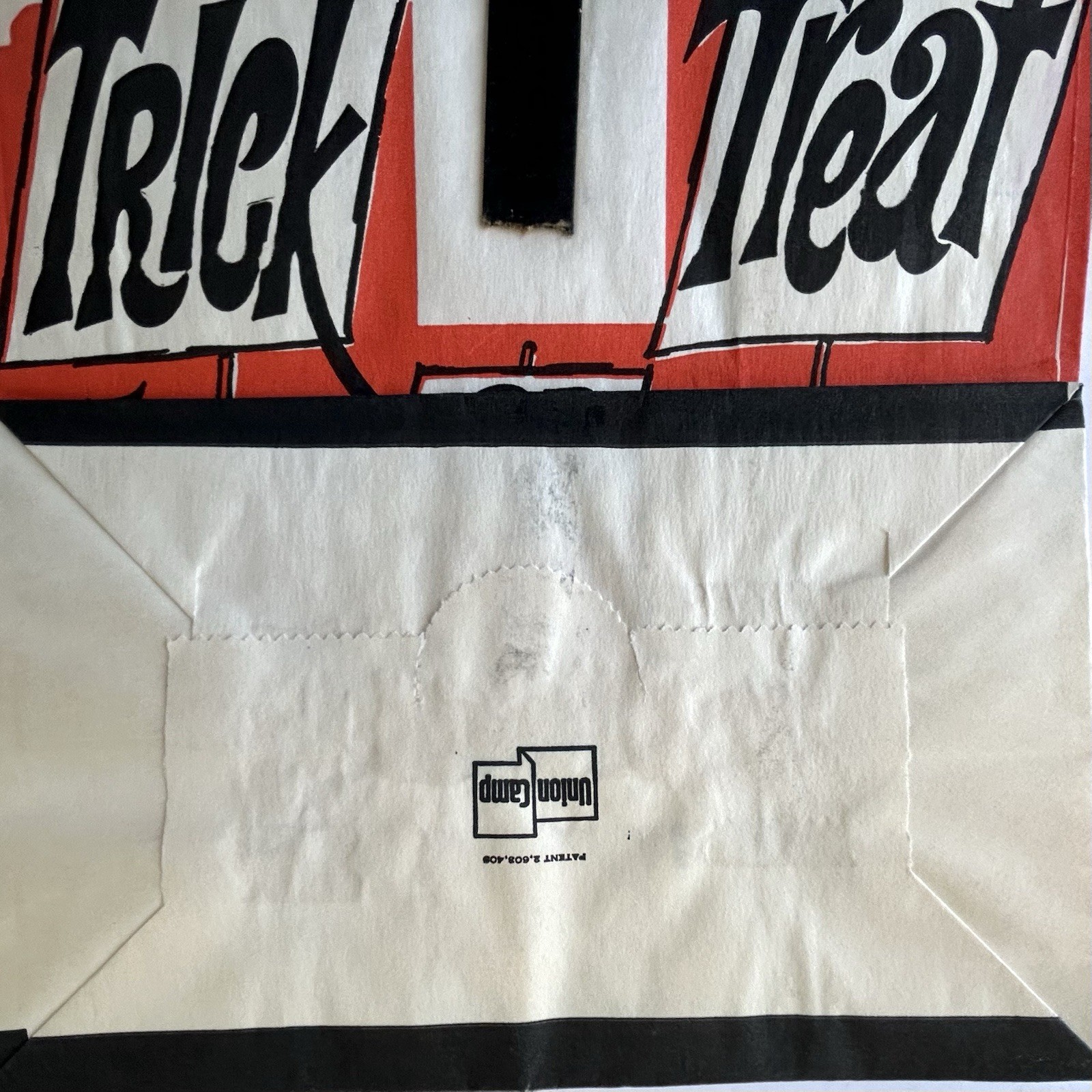 Original Vintage Orange Crush Halloween Trick or Treat Paper Bag Union Camp