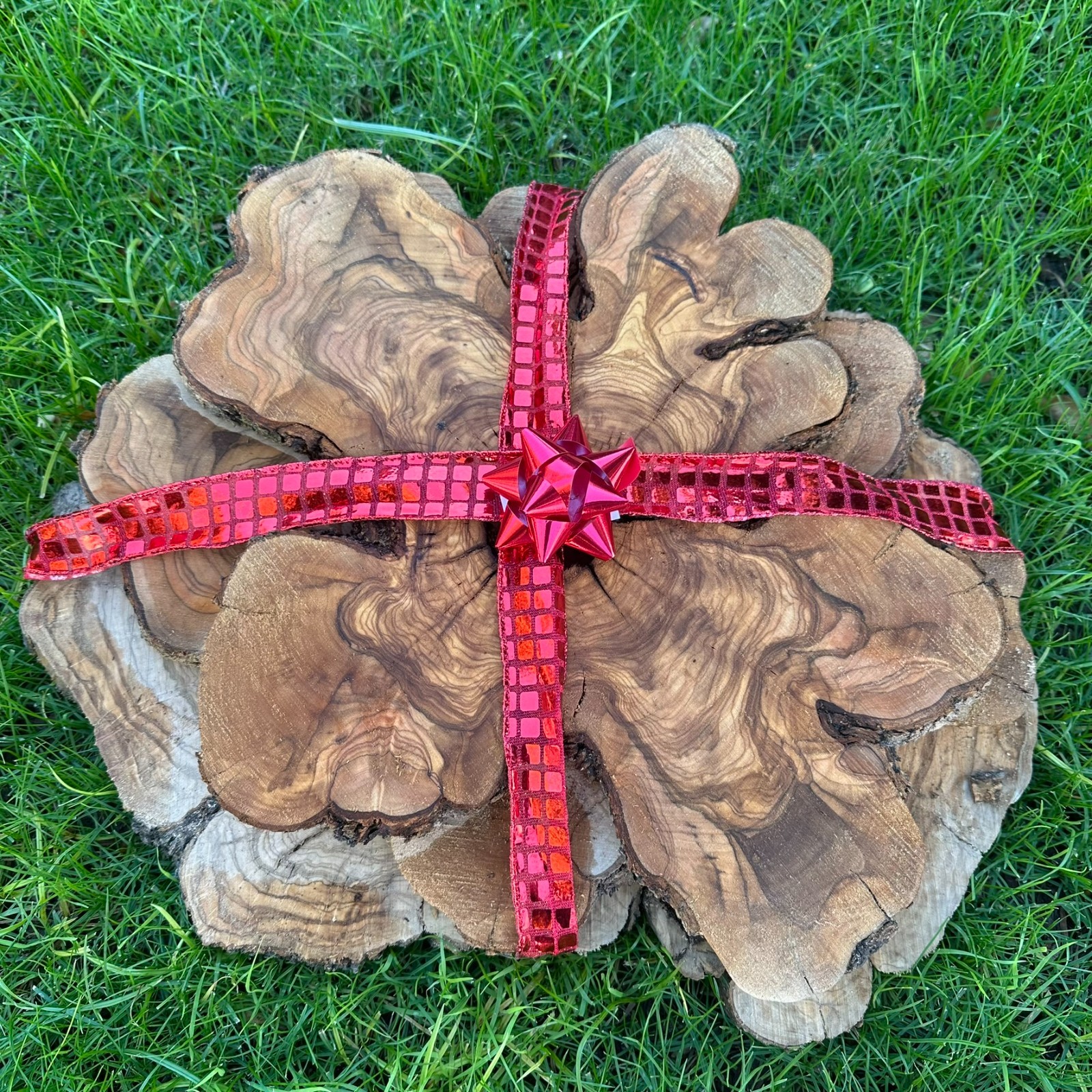 Set of 5 Olive Wood Live Edge Burl Cookies for Resin Projects, Wood Art