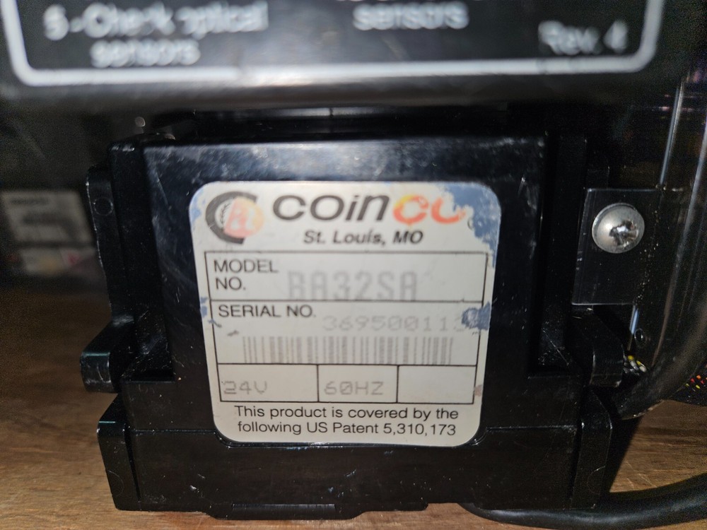FULLY WORKING! Coinco BA32SA Bill Acceptor Validator for Vending Arcade 24Volt