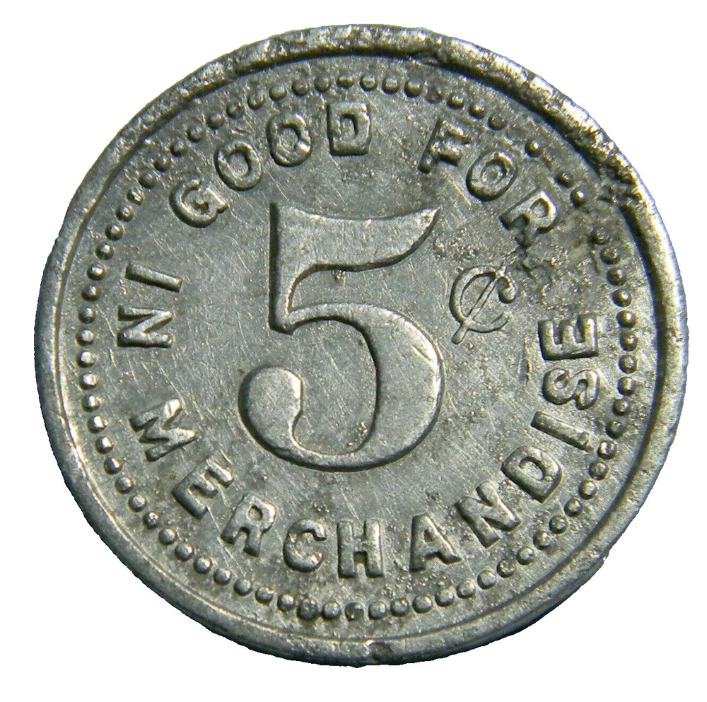 Hawarden IA K & K 5¢ Token (0321)