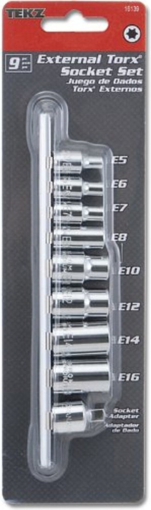 16139 External Star Socket Set - 9 Piece
