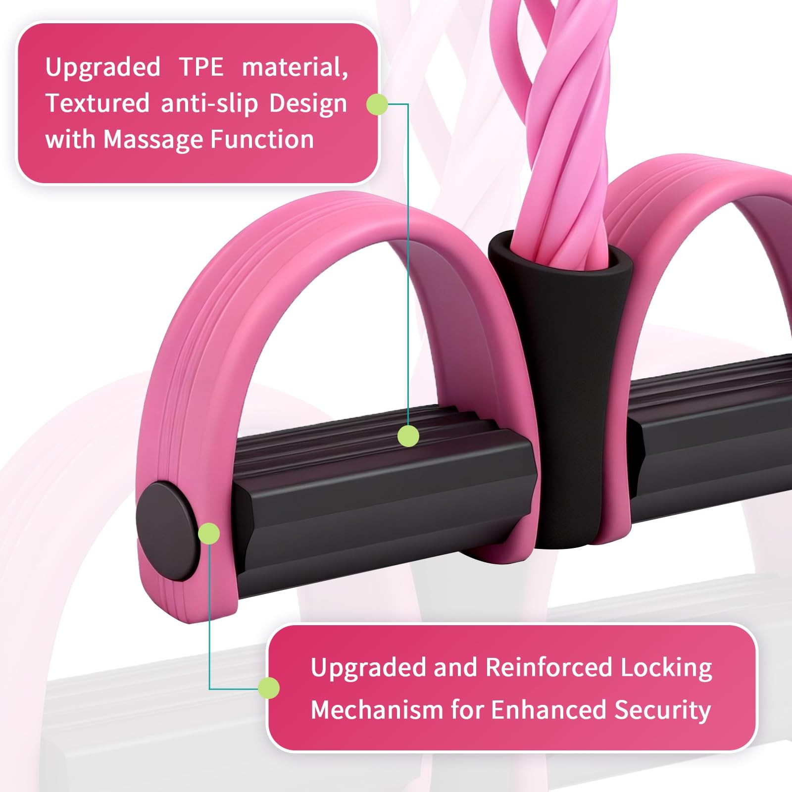 Multifunction Tension Rope, 6-Tube Elastic Yoga Pedal Puller Resistance Band,...