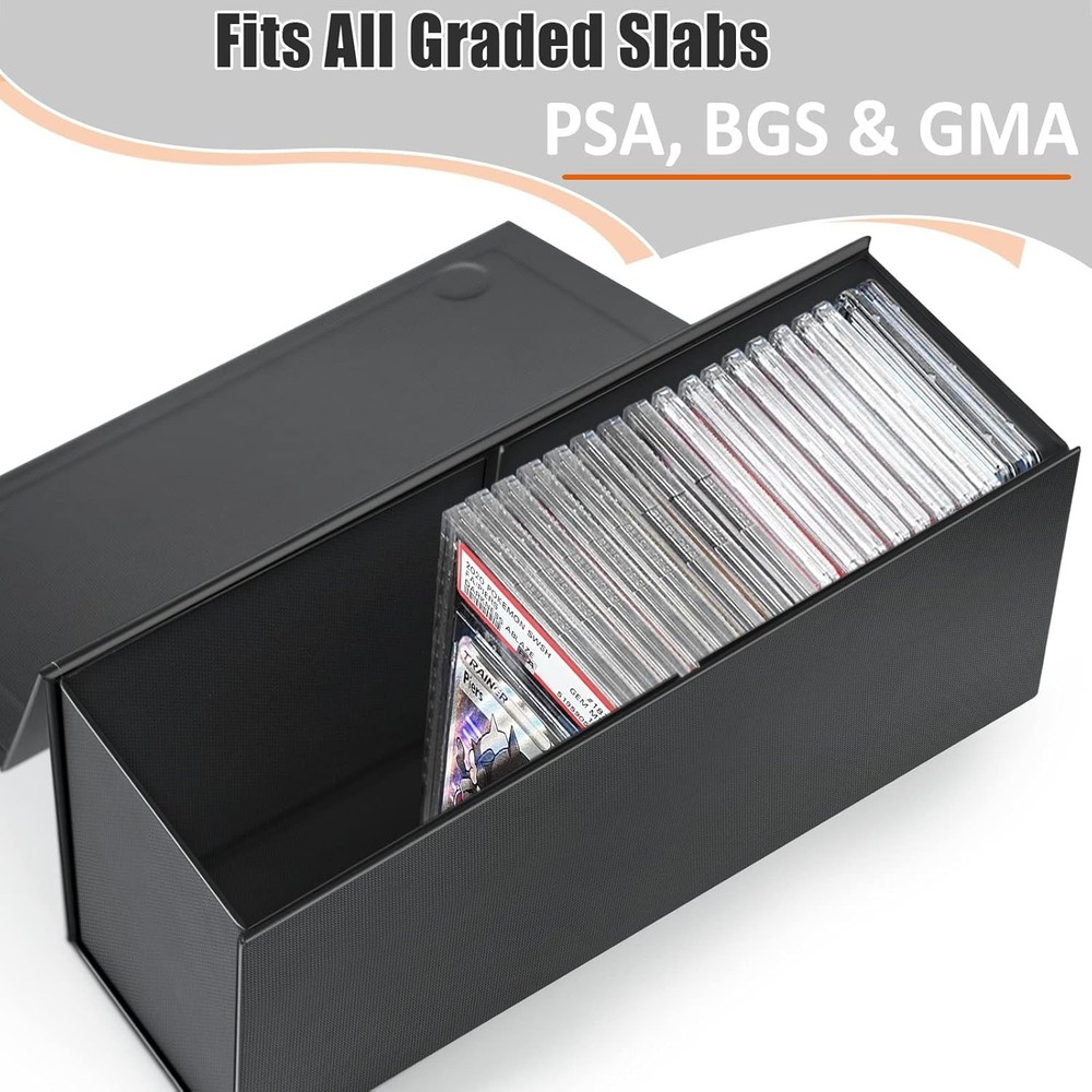 PSA Graded Card Storage Box PSA Graded Card Storage Holder Container Boxes2 Pack
