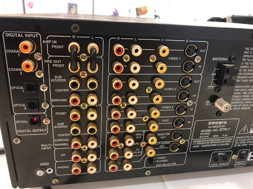 Integra DTR-7 AV Audio Stereo Receiver