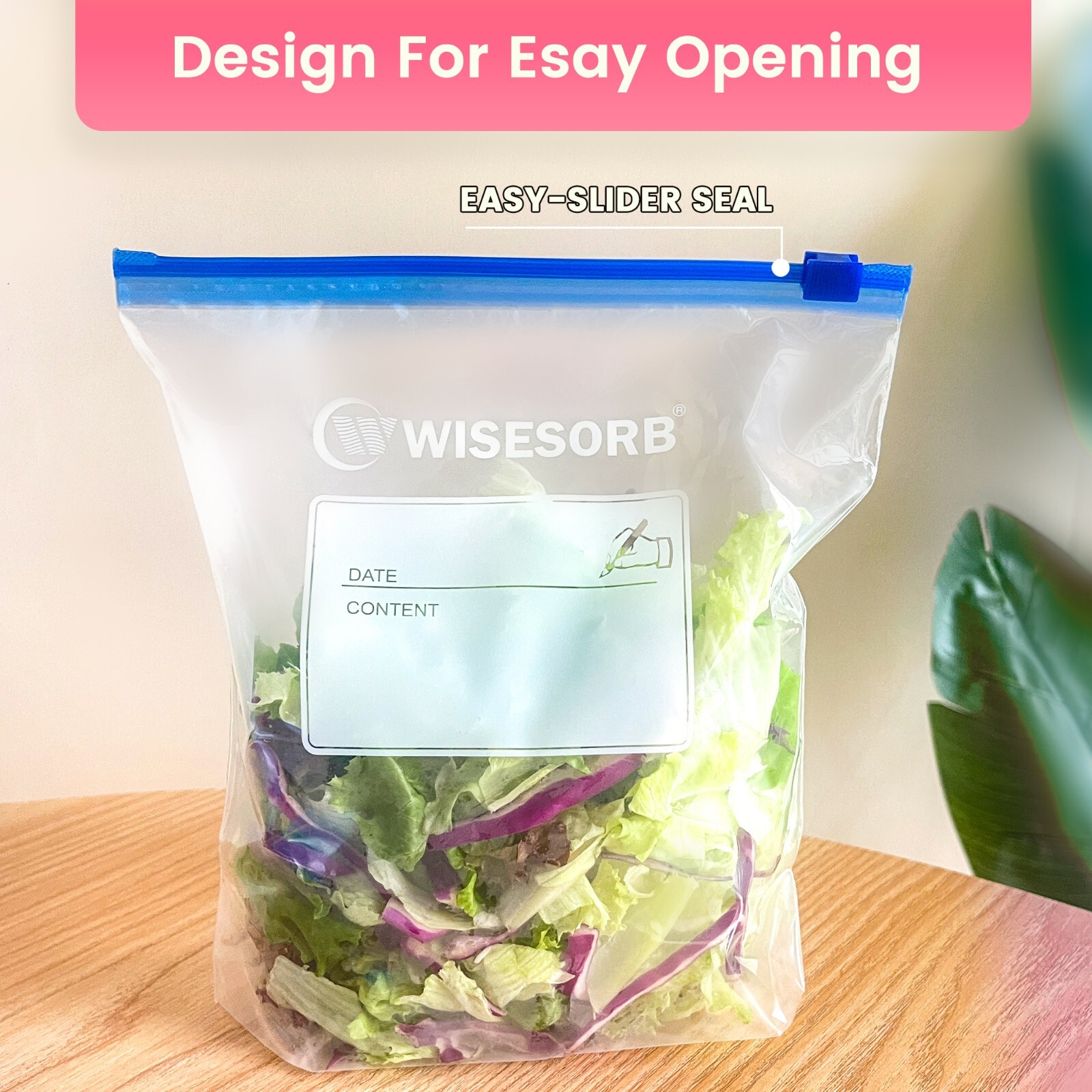 Sandwich Bags, Zip Seal Bag, Slider Bags for Preserve Freshness & Protect Flavor