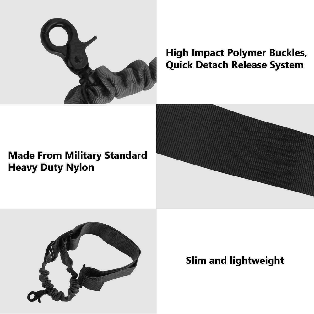 One Single /Two /Three/One Point Rifle Sling Tactical Gun Sling Strap Adjustable