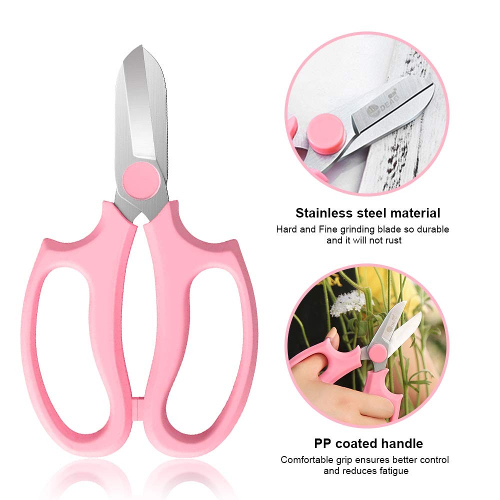 4PCS Garden Pruning Shears Scissors Kit, Rose Thorn Remover, Tree Pruner Hand...