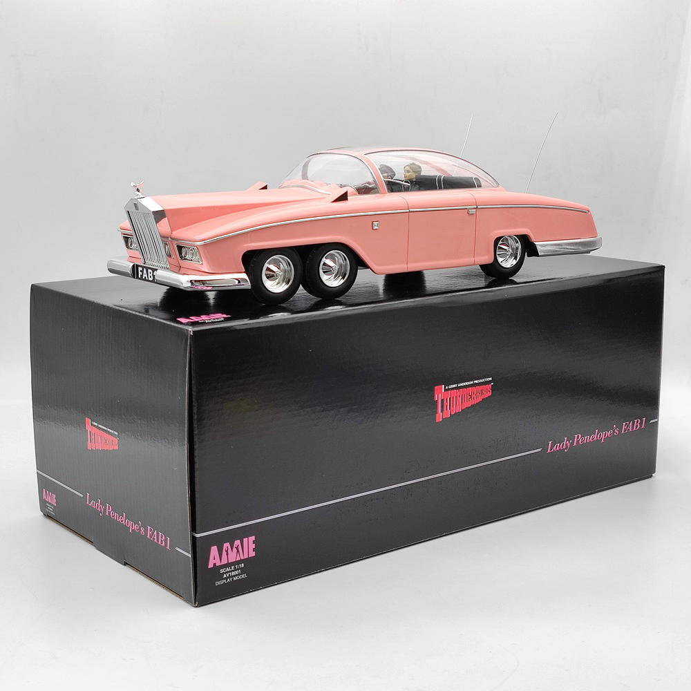 1/18 AMIE Rolls Royce Lady Penelope's Thunderbirds FAB 1 Resin Models Car Gifts