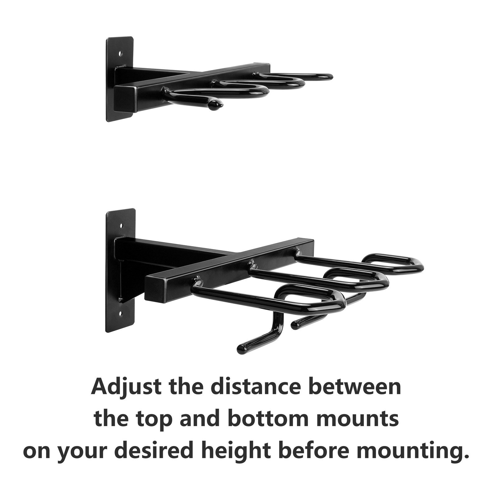 Gun Rack Wall Mount for Rifles and Shotguns, Rifle Rack Heavy Duty Steel, 3-Slot