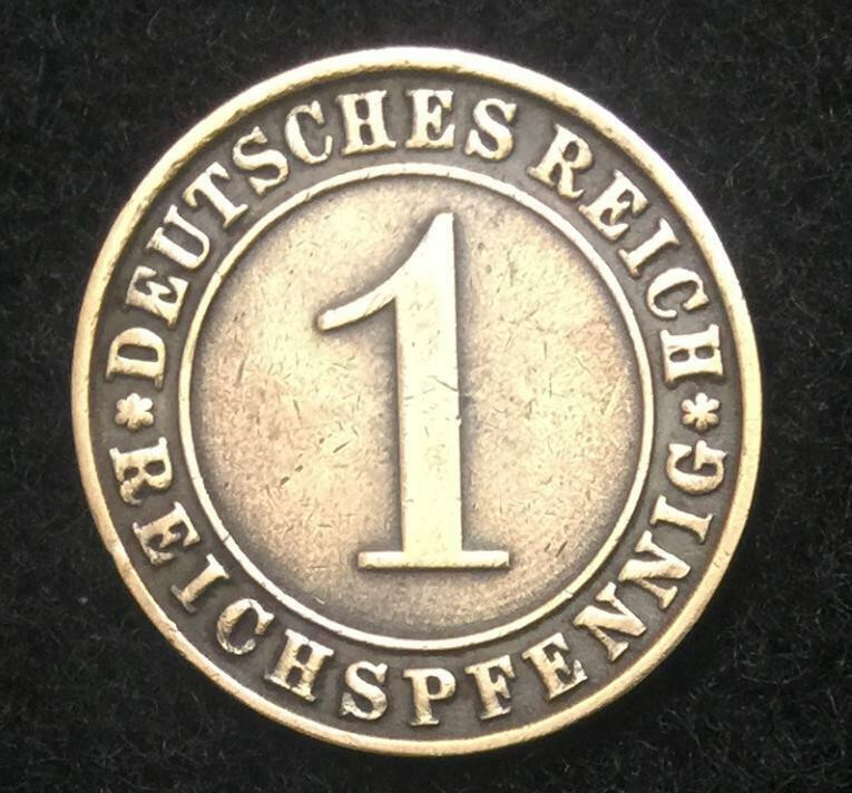 Weimar Republic 1 Reichspfennig (1924–1936) Coin – A Piece of German History