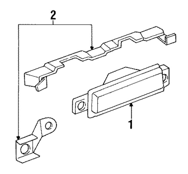 Genuine GM Backup Lamp Assembly Bracket 25606331