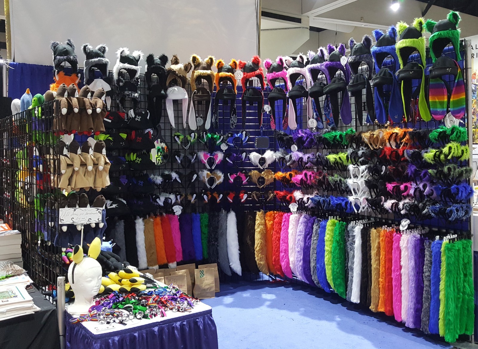 Orange WOLF EARS furry HEADBAND dog anime cat cosplay fox Halloween costume