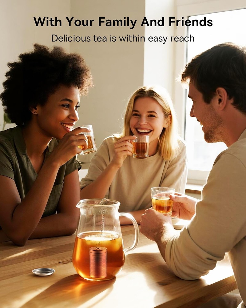 Tea Infusers, Extra Fine Mesh Tea Strainers for Loose Tea, Updated Slim Threa...