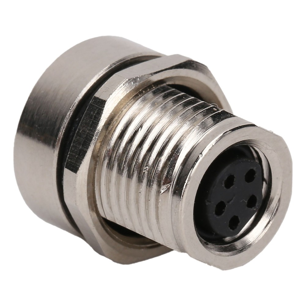 M8FS5 Panel Mounted Socket M8 IP67 Connector 5pin Plug Adapter Connector❀