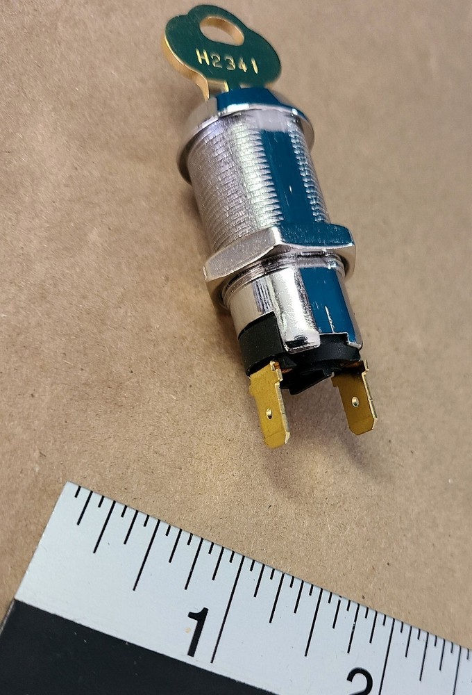 Lock electrical key switch with ( momentary - spring return ) with 1 key - New