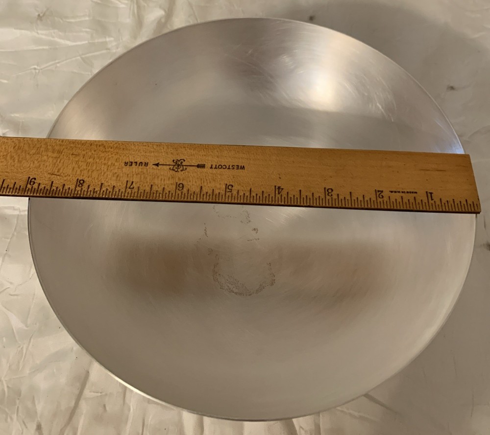 Vintage Silver Plated Footed 9” Bowl Server Decorative READ