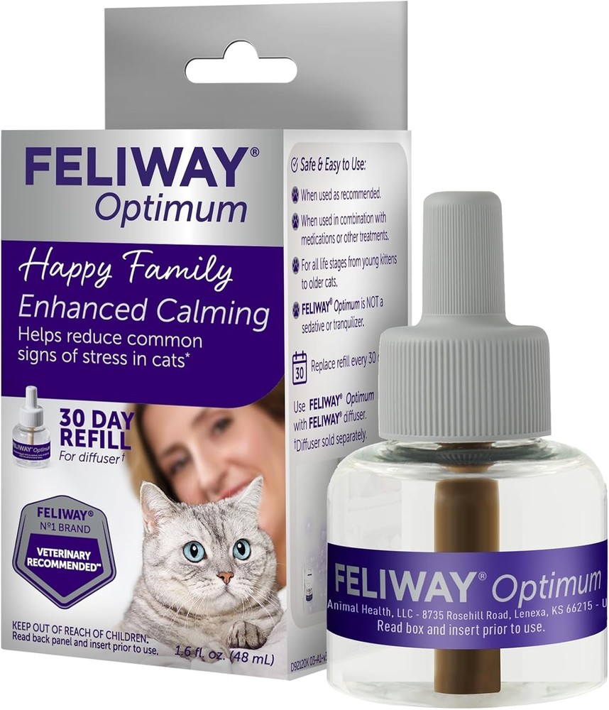 Pheromone Diffuser Refill 48ml - Effective Stress Relief for Kittens & Cats
