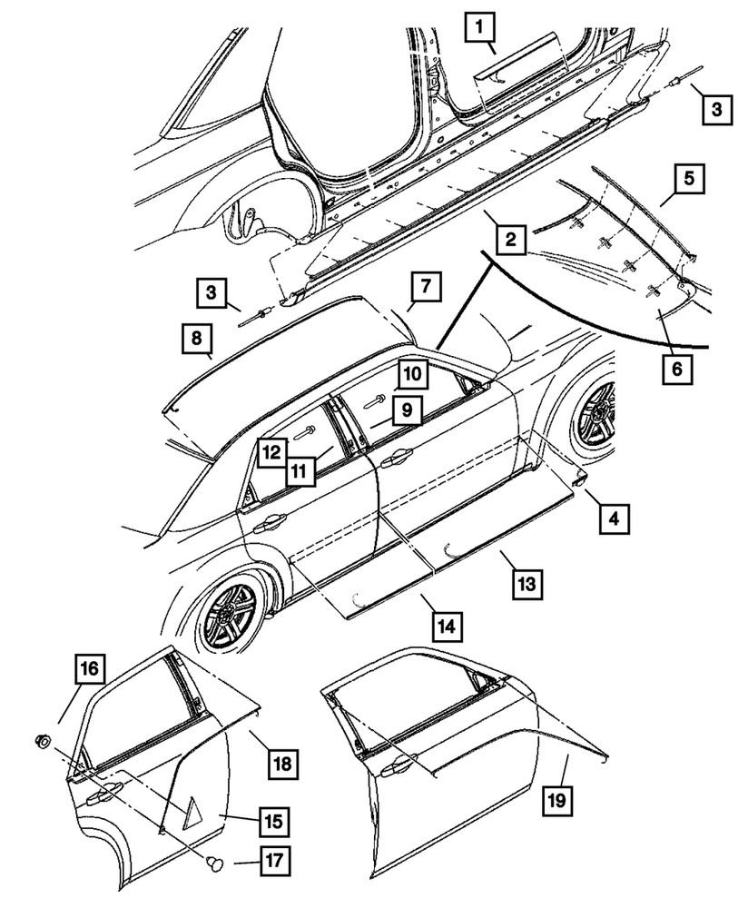 Genuine Mopar Rivet Front Door 6508540aa