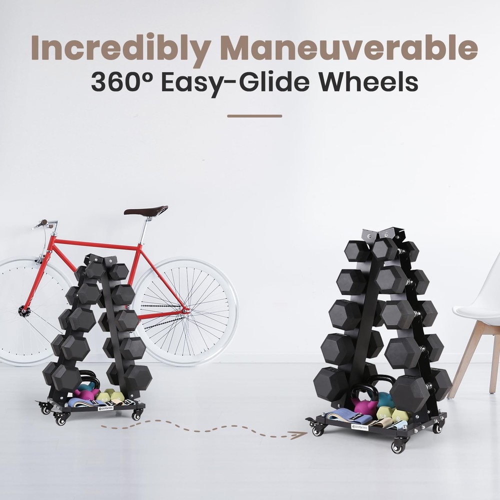 Solid Steel Dumbbell Rack Stand Only