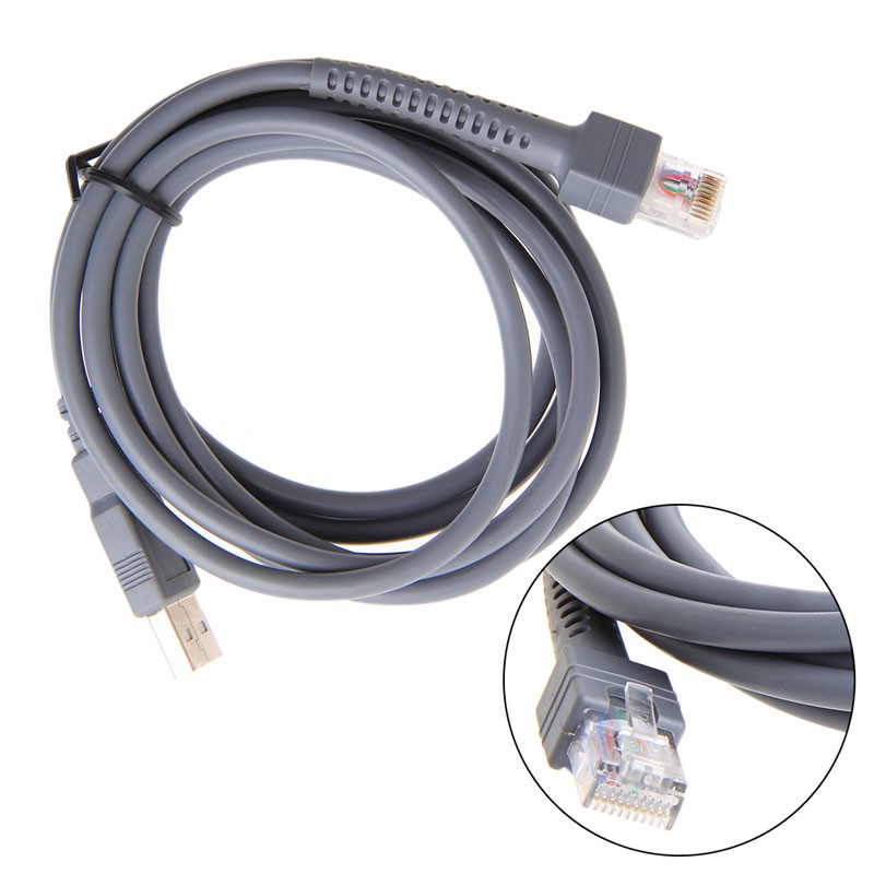 1-Pack USB Cable for Symbol LS2208 LS4208 DS6708 Barcode Scanner