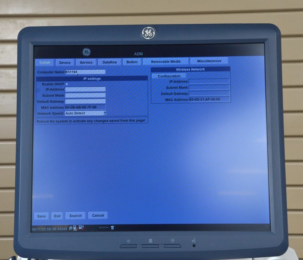 GE LOGIQ E9 Cardiovascular System 5205000-8