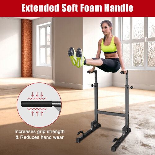 Power Tower Adjustable Heavy Duty Pull Up Bar for Home Gym Workout Training