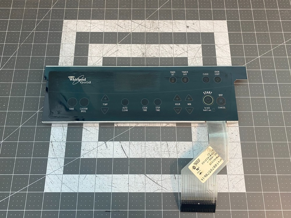 Whirlpool Range Oven Touch Panel ONLY P# W10122294