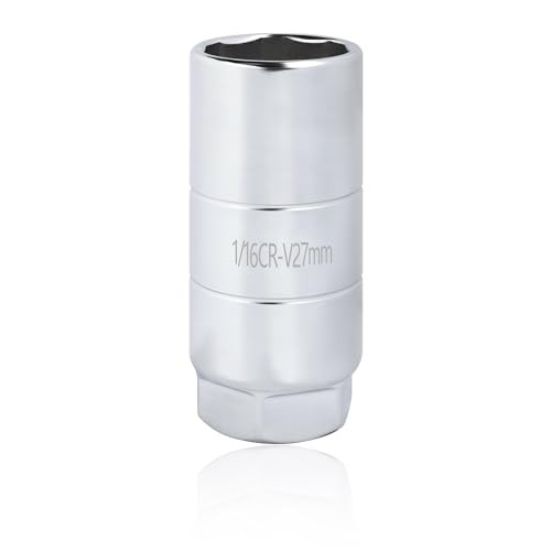 Oil Pressure Sensor Socket,1 1/16 Socket Switch Fits 3/8" Drive or 1 Silver