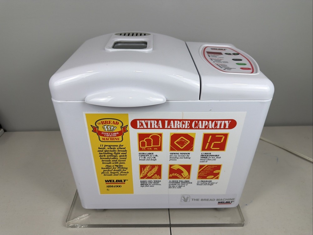 Welbilt The Bread Machine ABM4900 Automatic Bread Maker TESTED & WORKING