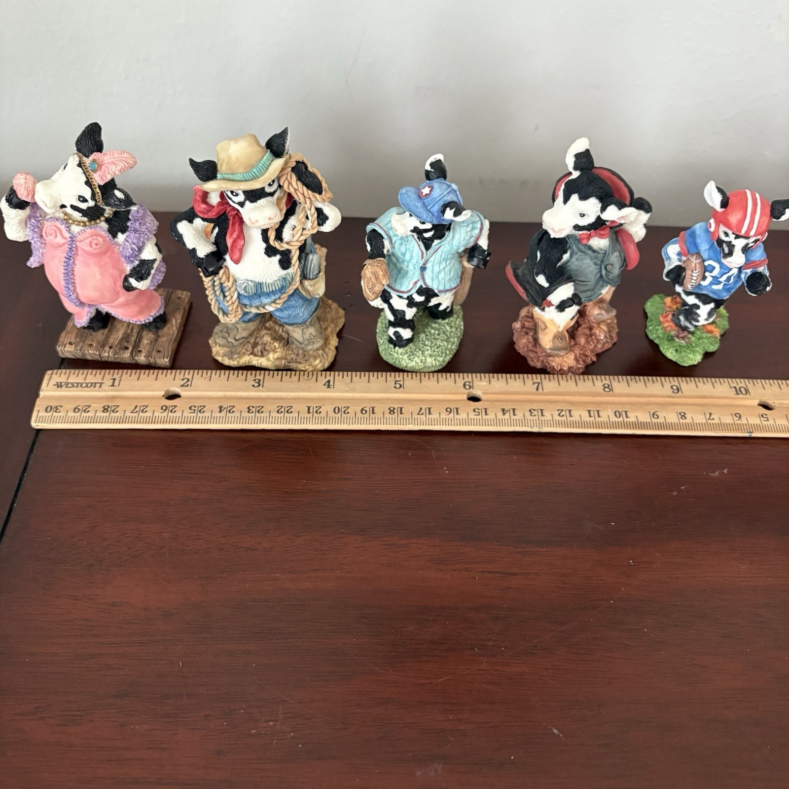 Ganz Cowtown Collection Figurines Lot Of 5 - 1992 & 1995-Please Read Description