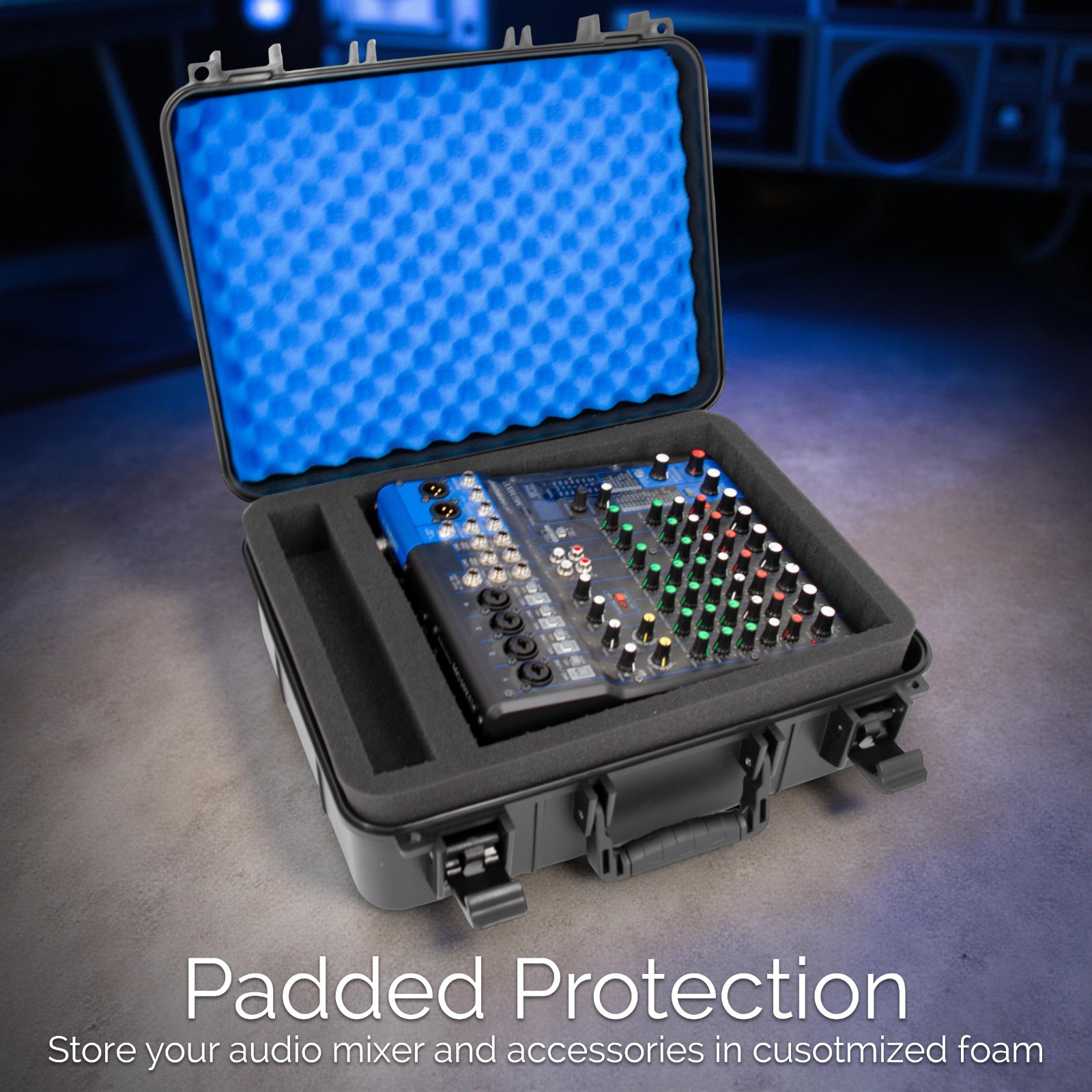 Casematix Mixer Case for Yamaha MG10XU MG10 MG06 - Shock-Absorbing Travel Bag