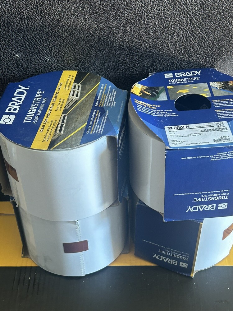 Brady White Floor Marking Tape 4”