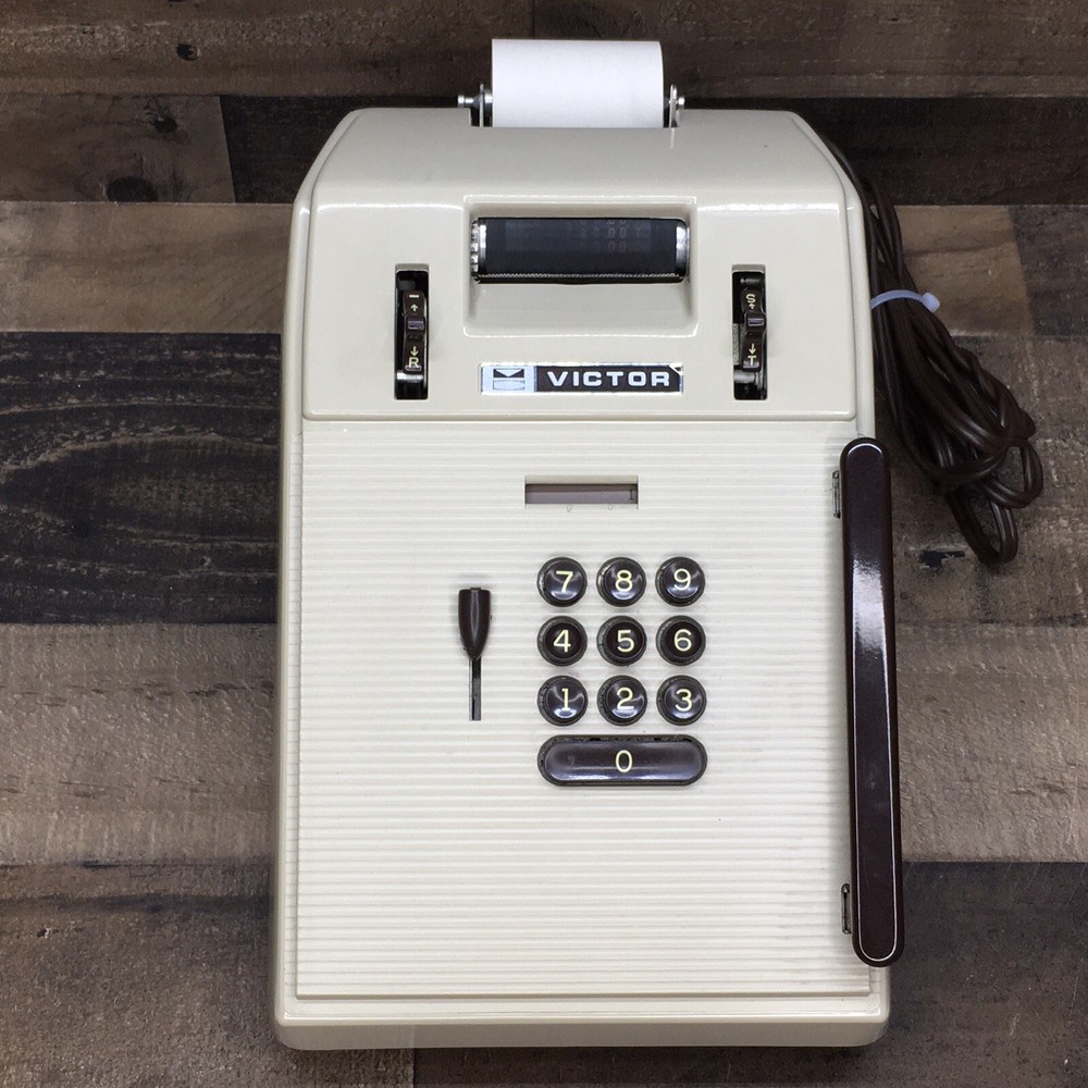 Vintage Victor Comptometer Adding Machine Calculator Model 7 82 54 *Needs Ink*