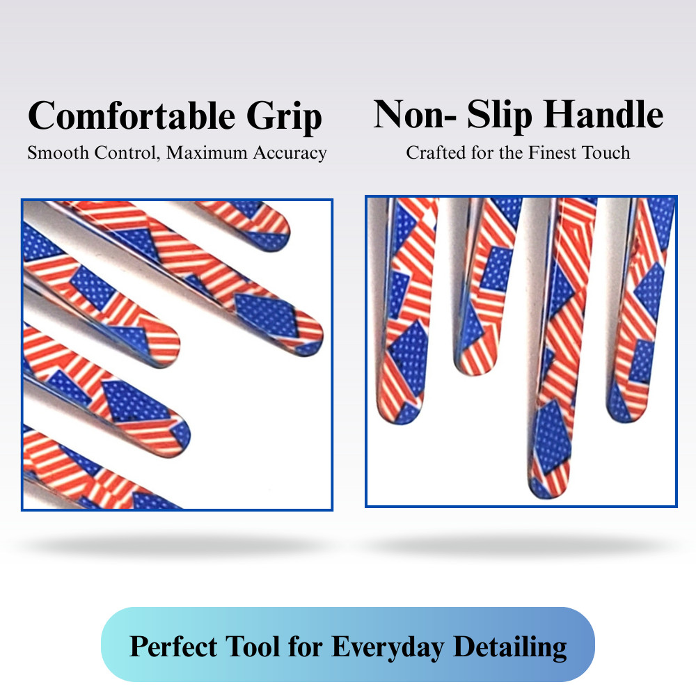 Multi-Purpose 8Pcs Craft Tweezers for Model Kit Beads Tiny Pieces & DIY Projects
